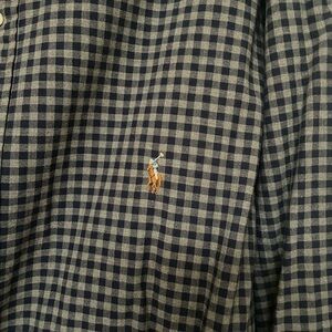 Ralph Lauren Men's Navy Checkered Shirt